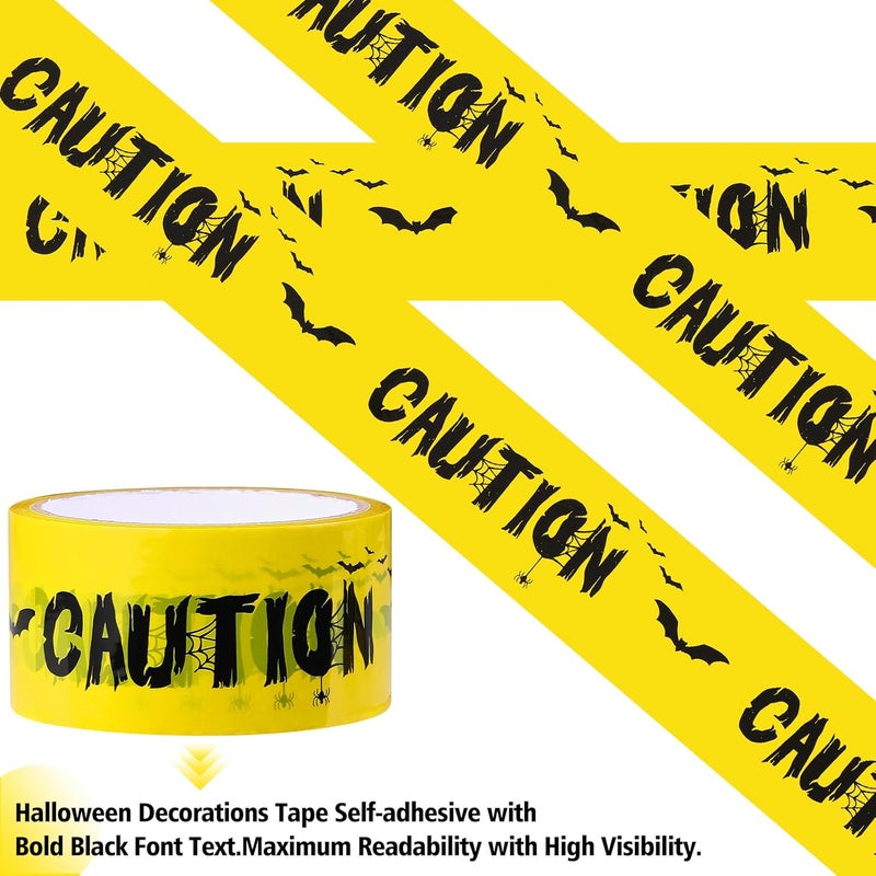 Daucin Halloween Caution Tape - Adhesive Decoration Tape Barricade Safety Tapes for Workplace Danger Areas - 82.02 Feet - Image 3